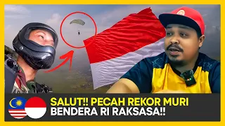 Download 🇮🇩Terbaik!! Pemecahan Rekor Muri Terjun Payung Bendera Raksasa REACTION🇲🇾 MP3