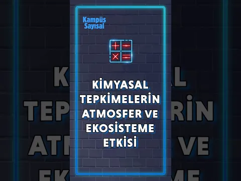 Kimyasal Tepkimelerin Atmosfer ve Ekosisteme Etkisi