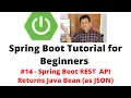 Spring Boot Tutorial for Beginners - Spring Boot REST API returns Java Bean JSON