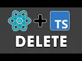 React Typescript 2023 - 14 Delete