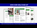 New Hire Welcome Kit Welcome Letter First Day Agenda Orientation Schedule Paperwork Checklist