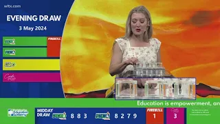 Evening SC lottery results for May 3 2024