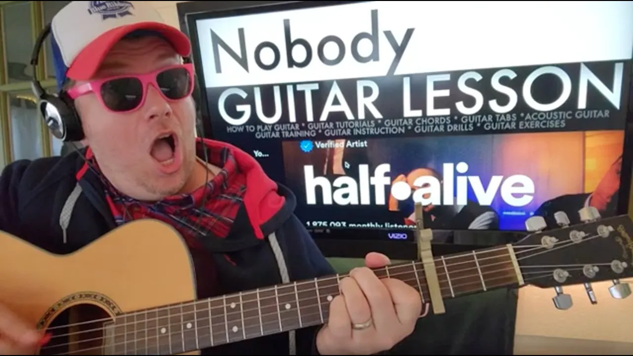 How To Play Nobody - half alive Guitar Tutorial (Beginner Lesson!)