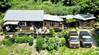 【ルームツアー】山に囲まれた30坪の古民家を購入。露天風呂付き。