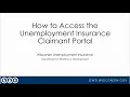 How to Access the Unemployment Claimant Portal
