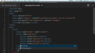 Calculator in PHP