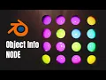 Blender Object Info Node Tutorial Random Colors
