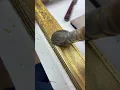 Download Lagu Gilding a antique picture frame with 23.5ct loose gold leaf use of mop and gilders tip