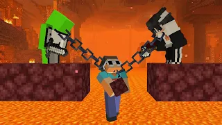 Minecraft But We re Chained Together