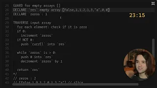 Codewars Moving Zeros To The End kyu 5