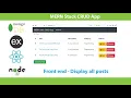 Creating a MERN stack CRUD app Part 02 - Front end