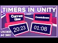 Timers clocks in Unity Under60sec Unity Tutorial