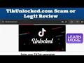 TikUnlocked com Scam or Legit Review