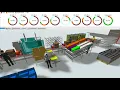 SIMLUIF3 ASSY CNTNS LINE - using FlexSim