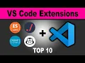 Top 10 VS Code Extensions for Developers Visual Studio Code Tutorial