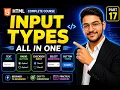 HTML Form Input Types Explained Complete Guide for Beginners