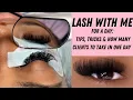 LASH WITH ME TWO VERY DIFFERENT CLIENTS tips for beginners Zee Lashes