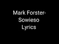 Mark Forster-Sowieso Lyrics
