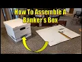 How To Fold a Banker s Box Step by Step Tutorial
