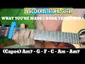 WHAT YOU'RE MADE ( NOAH THOMPSON ) BASIC CHORDS TUTORIAL GUITAR