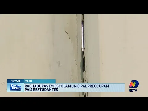 Rachadura em escola municipal preocupam pais e estudantes