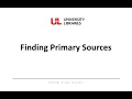 Download Lagu Finding Primary Sources
