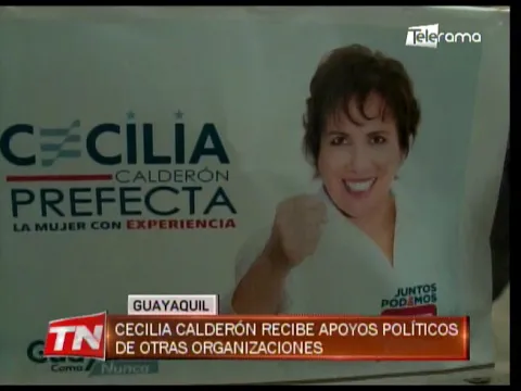 Cecilia Calderón recibe apoyos políticos de otras organizaciones