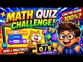 Beginner Math Quiz Game in Scratch Addition Multiplication