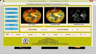 Matlab Code for Fruit Disease Detection and Classification Using Image Processing Full Source Code
