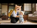 Download Lagu Ginger Kitten Meets Papa Cat Again🐱, Mama Cat Prepares a Surprise Home🏡❤️ | Funny Cat Videos