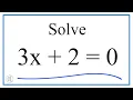 How to Solve for 3x 2 0 Step-by-Step Example