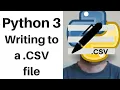 Python 3 Writing to CSV