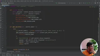 How to load AWS secrete Manager Data into Environment Variable Python