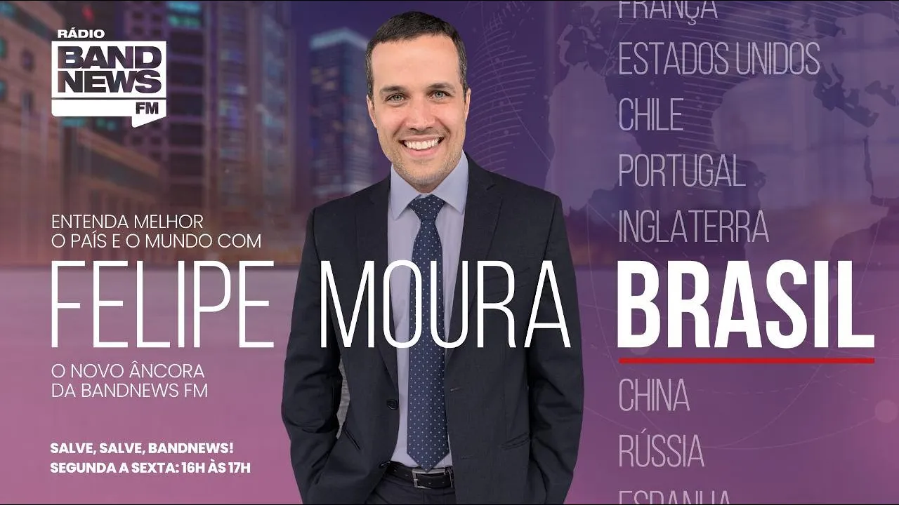 Felipe Moura Brasil é da BandNews FM! Estreia segunda, às 16h