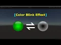 Creating Object Blink effect by Changing Color Object Color Lerp Unity Game Engine