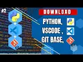 Download And Install Visual Studio Code Python and Git Bash