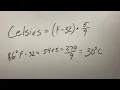 Mental Math Convert Fahrenheit To Celsius In Seconds