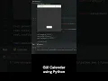 GUI Calendar using Python - Beginners Tkinter tutorial