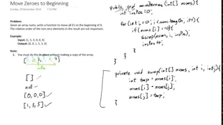 Move Zeroes to Beginning - Acing the Coding Interview JDTechTips