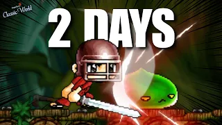 I Reached Level 30 in 2 Days as a Warrior MapleStory Classic