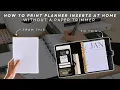How to make your own planner inserts without a paper trimmer