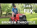 Throttle and Choke Repair Troy-Bilt Pony Riding Mower