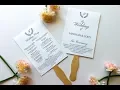 How To Assemble Wedding Program Fans