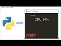 How to create Realtime CPU meter using python AK