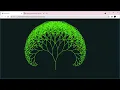 Fractal tree challenge in HTML CSS and JavaScript