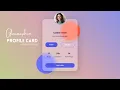 How To Make Glassmorphism Profile Card Design Using HTML and CSS Glassmorphism UI Design