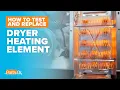 Dryer Not Heating How to replace Heating Element Assembly part 279838 Whirlpool Kenmore Amana