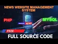 News Website Management System in PHP and MYSQL