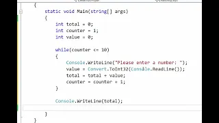 Counter Controlled Repetition in C