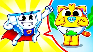 Superhero Diaper is Coming to Rescue 👶🏻 Potty Trainng | Kids Songs | Muffin Socks